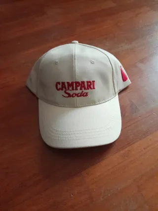 Cappello Campari Soda Beige e Rosso