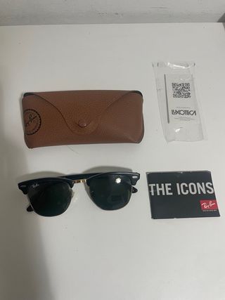 Gafas de sol Ray-Ban Clubmaster Negro/Dorado