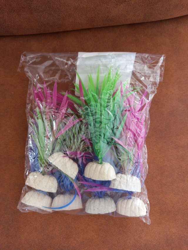 8 Plantas artificiales de acuario