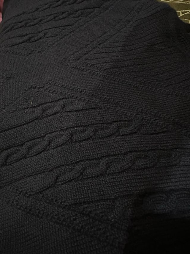 Jersey Trenzado Lacoste 100% Lana Azul Marino