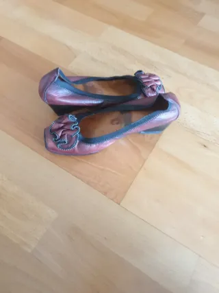 Zapatos cuña  5cm piel mujer talla 37