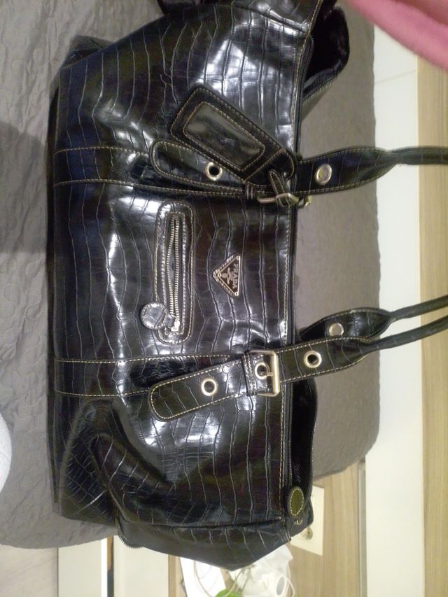 Bolso Grande Piel Negro Prada