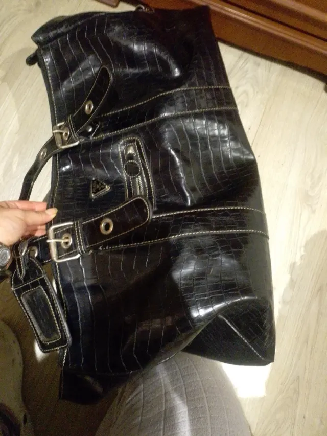 Bolso Grande Piel Negro Prada