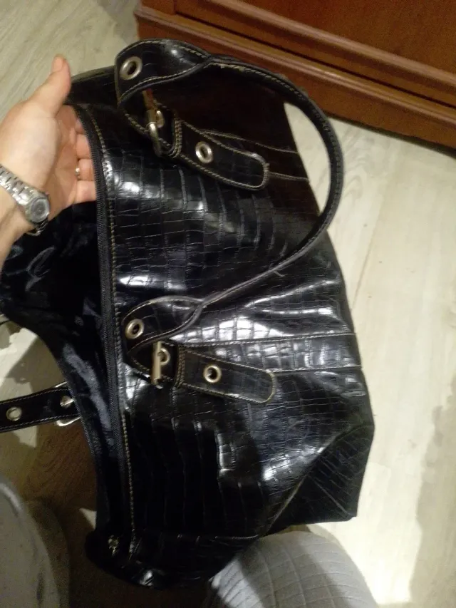 Bolso Grande Piel Negro Prada