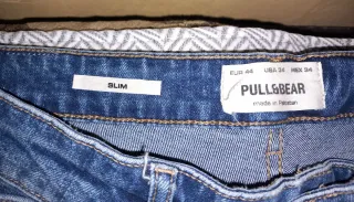 Vaqueros Pull&Bear Talla 44 Azul,