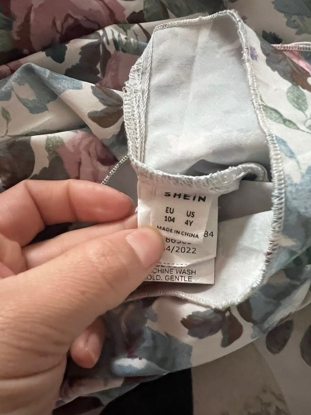 Vestido floral niña 4 años