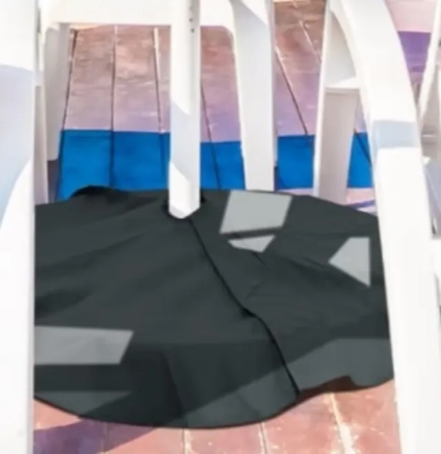 Cubierta Base Sombrilla Circular Gris 90cm