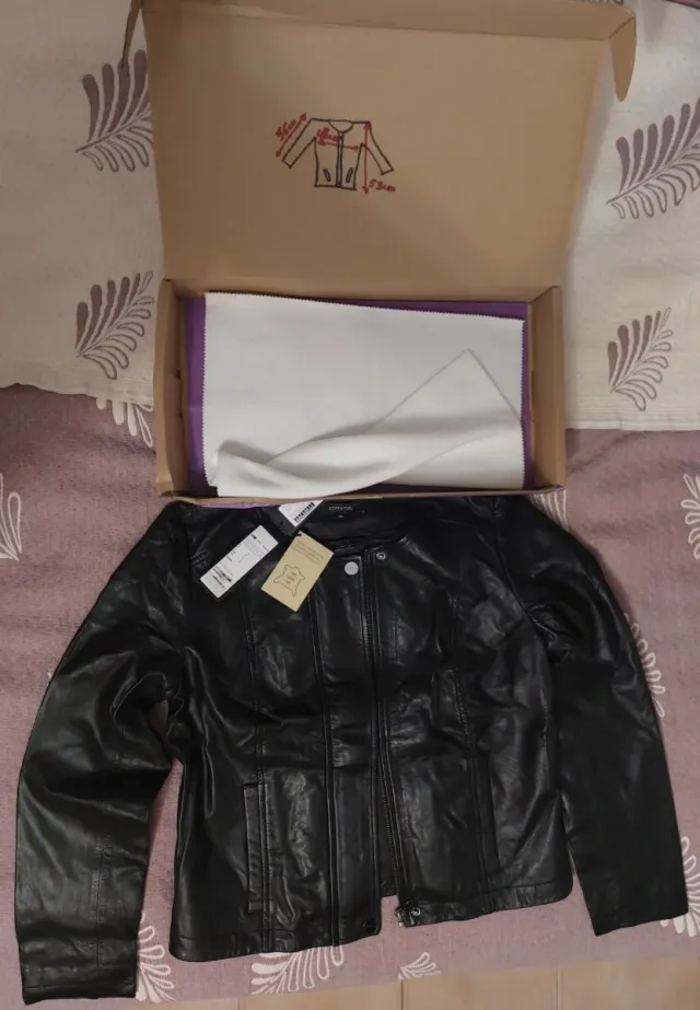 Chaqueta Cuero Comma Mujer Talla S/36