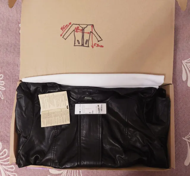 Chaqueta Cuero Comma Mujer Talla S/36