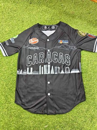 Camiseta Leones del Caracas Venezuela Negra