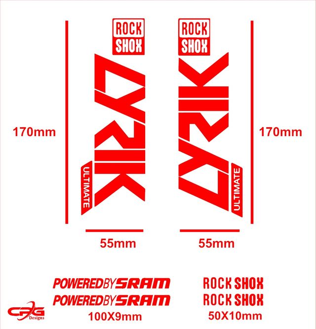 Pegatinas horquilla Rock Shox Lyrik Ultimate