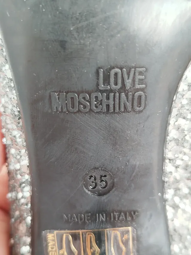 Tacones Love Moschino Plateados Mujer