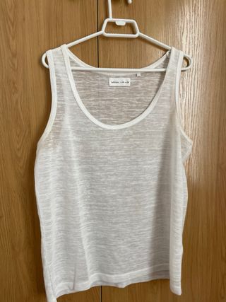 Conjunto 2 Camisetas Mujer Rayas y Blanca