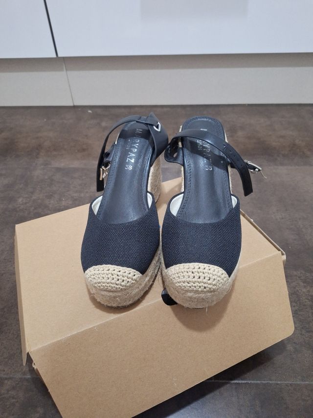 Zapatos cuñas esparto