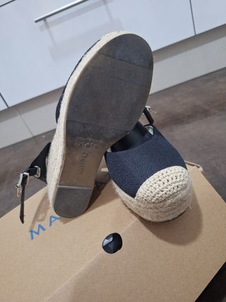 Zapatos cuñas esparto
