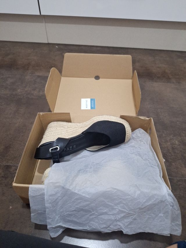 Zapatos cuñas esparto