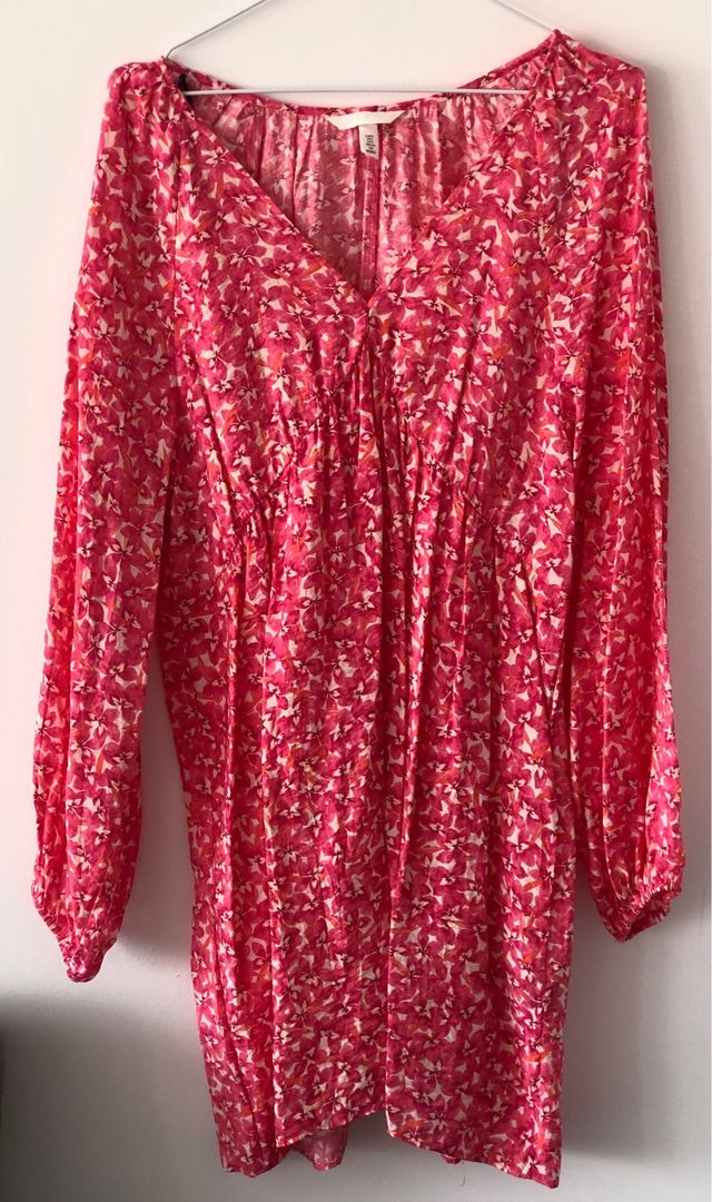 Abito rosa a fiori H&M