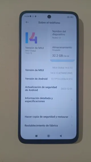 Xiaomi Redmi 12 Casi Nuevo 256GB