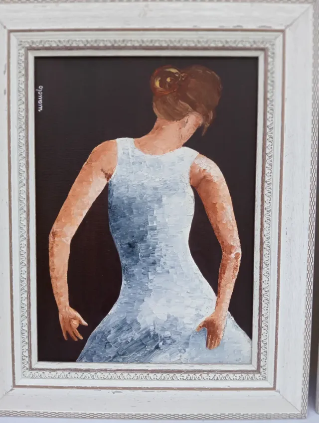Pinturas al óleo de bailarinas (2)