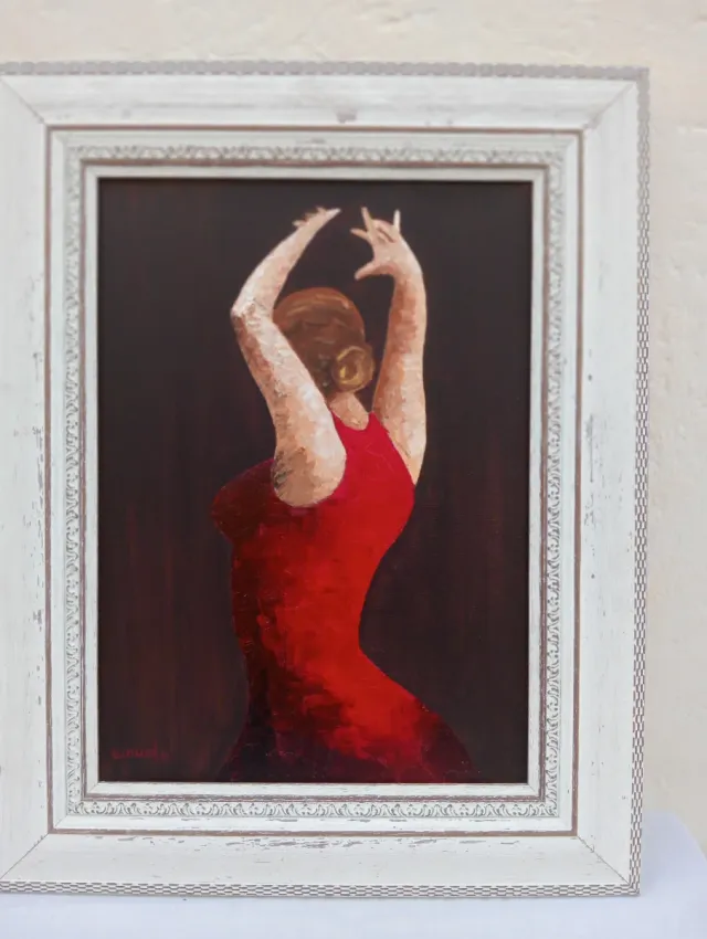 Pinturas al óleo de bailarinas (2)