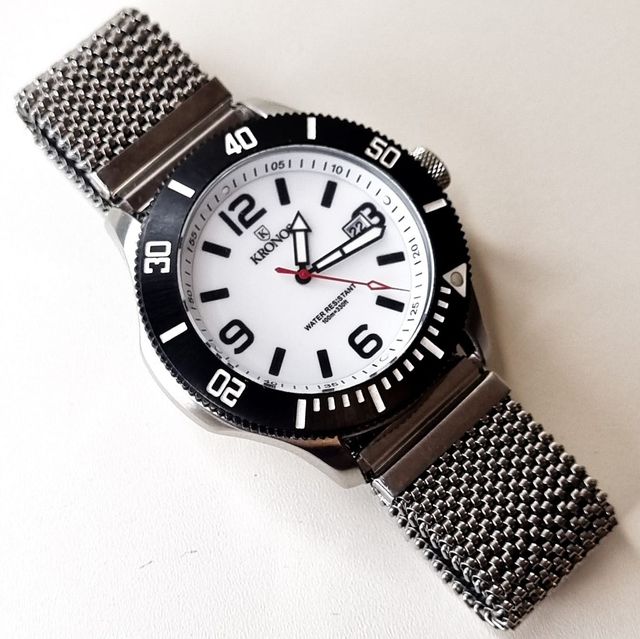 Reloj KRONOS Malla Milanesa Inox 10ATM