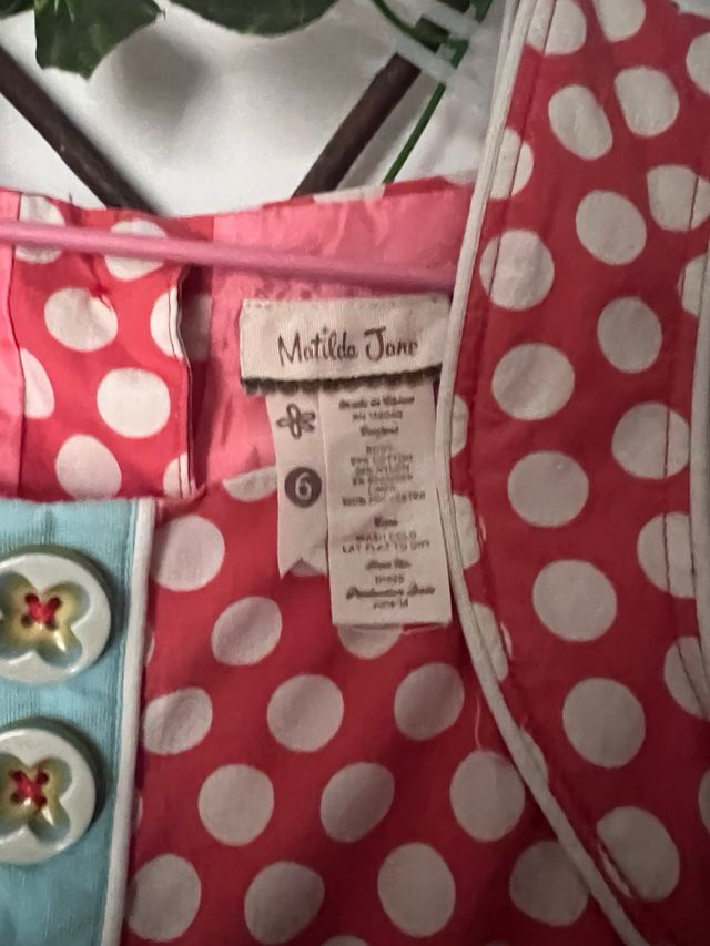 Vestido niña 4 años lunares y volantes