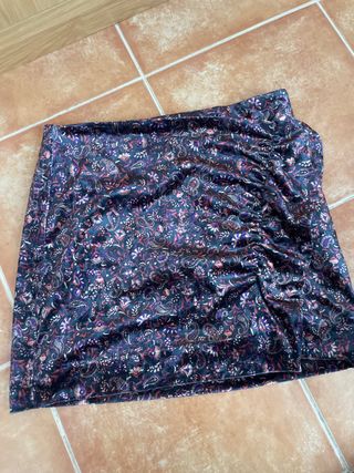 Falda estampada mujer