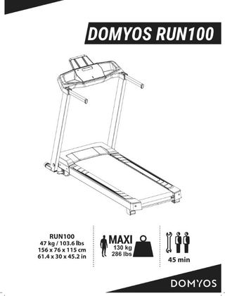 Cinta de Correr Domyos Run 100.