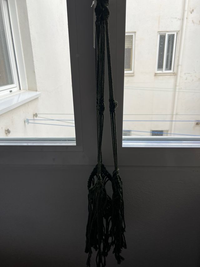 Cuelga macetas de algodón y yute