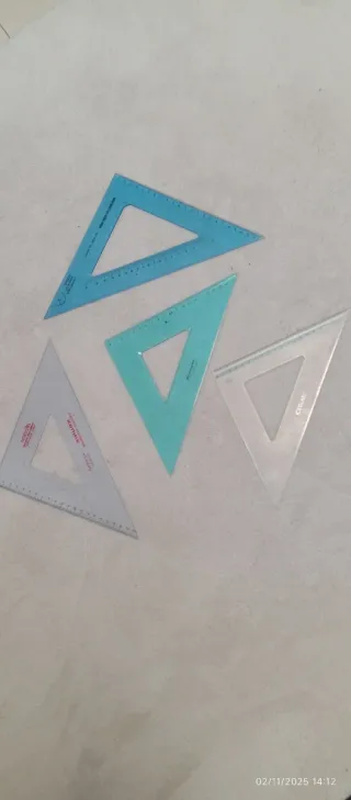 Set 4 Squadrette 45° Varie Marche