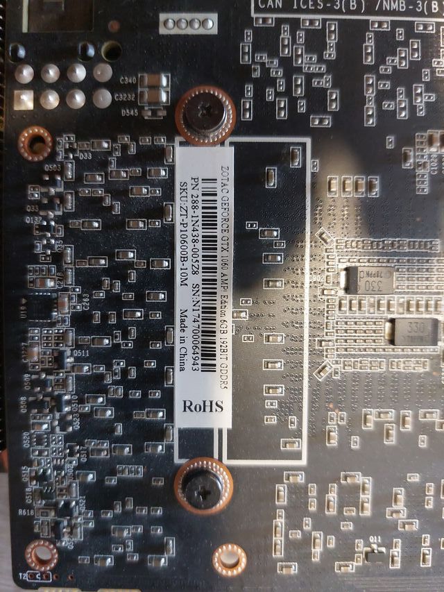 Tarjeta Gráfica Zotac 6GB