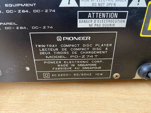 Pioneer PD-Z74T Reproductor CD - LEER DESCRIPCION