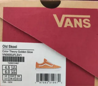 Zapatillas Vans Amarillas Talla 36