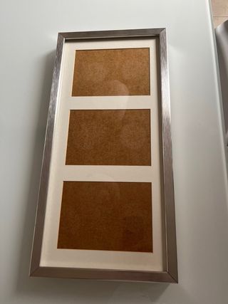 Marco de fotos múltiple plateado