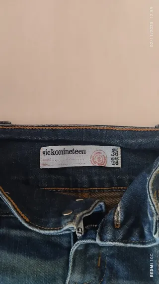 Falda tejana azul talla M