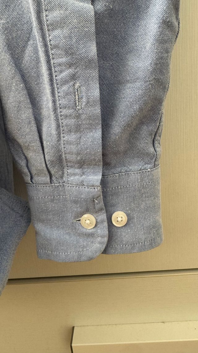 Camisa Oxford Algodón Amazon Essentials azul M