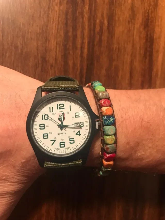 Orologio Timex Quarzo Tessuto Verde Militare