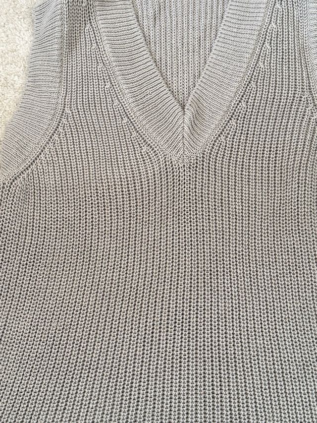 Chaleco Zara Gris Talla S sin etiqueta