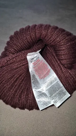 Berretto uomo marrone/viola