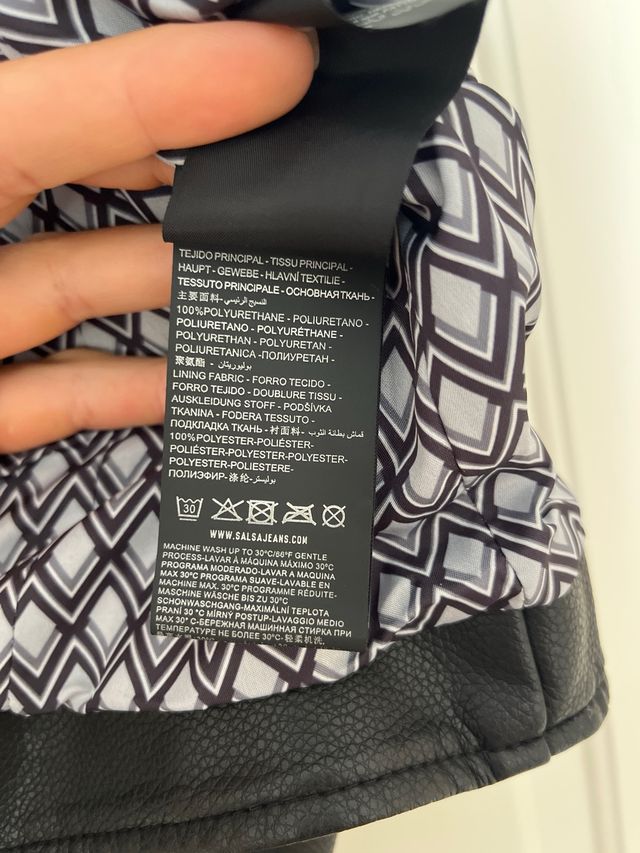 Chaqueta efecto piel Salsa Talla S