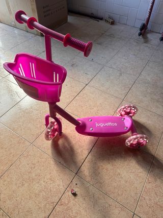 Patinete infantil 3 ruedas rosa