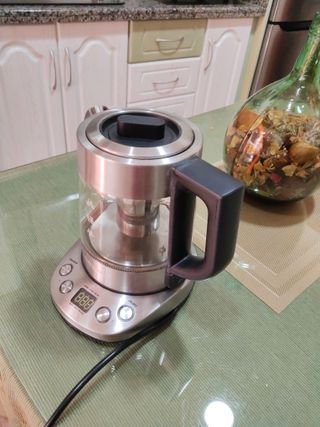 Tetera Severin Cristal y Acero Inox