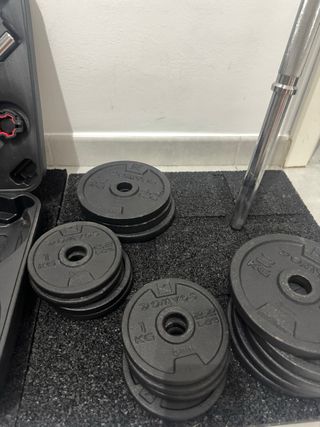 Maletín Mancuernas completo + Barra