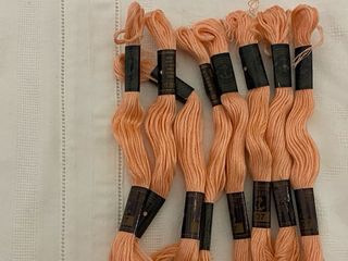 Marassine cotone ricamo Ancora