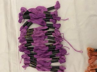 Marassine cotone ricamo Ancora