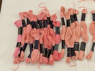 Marassine cotone ricamo Ancora