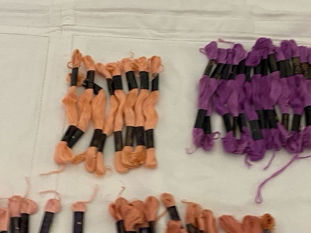 Marassine cotone ricamo Ancora