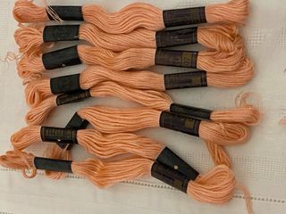 Marassine cotone ricamo Ancora