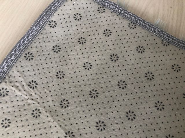 Tapete azul de cabelo comprido macio