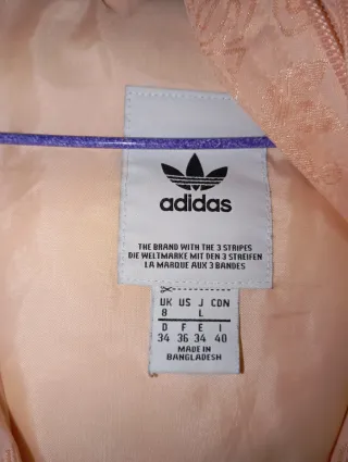 Anorak Adidas Rosa con Rayas